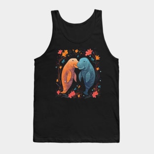 Manatee Valentine Day Tank Top